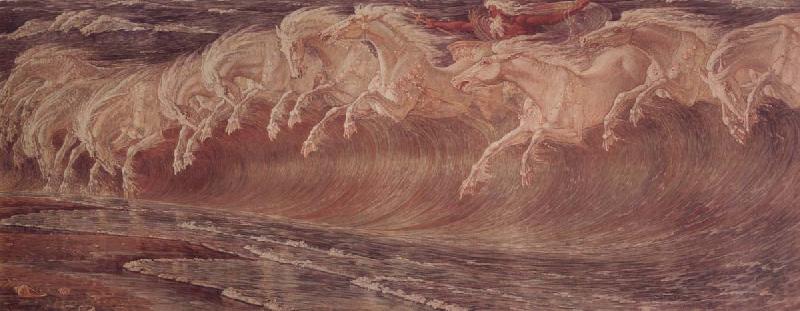 Crane, Walter Neptune-s it Horses China oil painting art